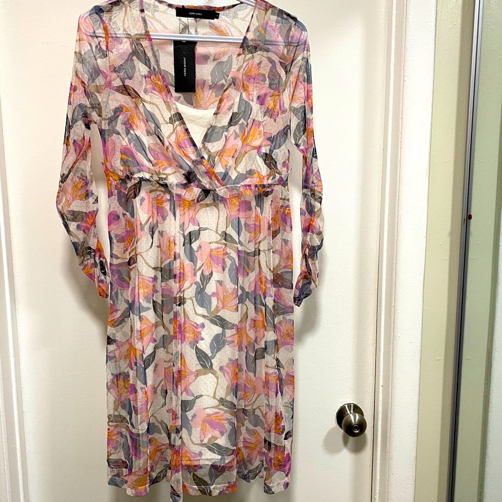 Floral sheer dress